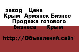 завод › Цена ­ 3 800 000 - Крым, Армянск Бизнес » Продажа готового бизнеса   . Крым